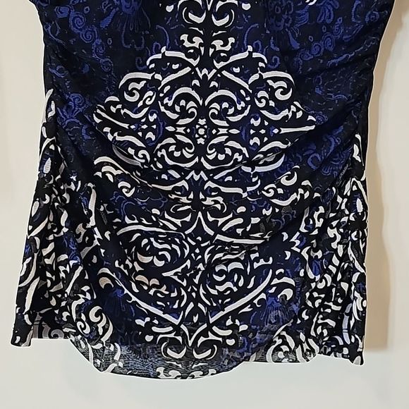 INC Side-Ruched 3/4 Sleeve Top - Picture 3 of 4